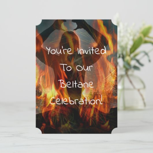 Beltaanvuurvuur Kaart (Staand voorkant)