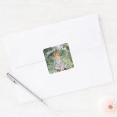 Beltane brand ritueel bos scène pagan vakantie vierkante sticker (Envelop)