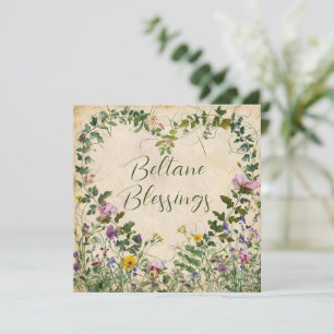 Beltane feestgroet kaart