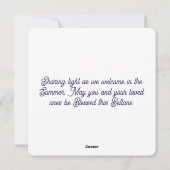 Beltane Fire Crown Summer Floral Sabbat Feestdagenkaart (Achterkant)