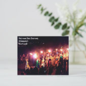 Beltane Fire Festival Processie van de koningin va Briefkaart (Staand voorkant)
