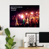 Beltane Fire Festival Processie van de koningin va Poster (Thuiskantoor)