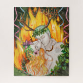 Beltane Fire God and Goddess Legpuzzel (Verticaal)