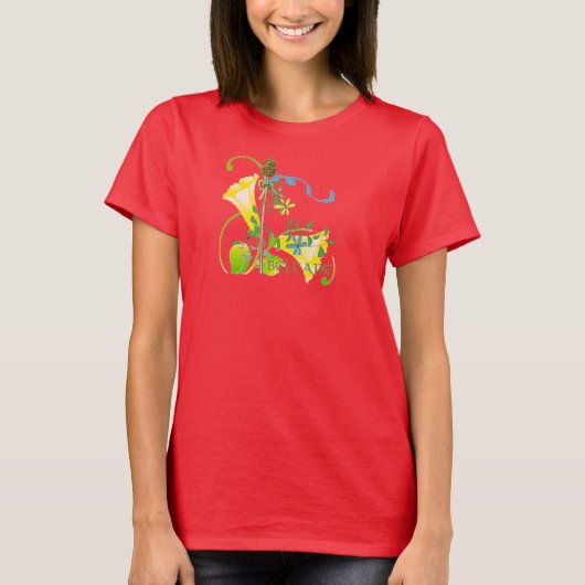 Beltane Flowers T-shirt (Voorkant)