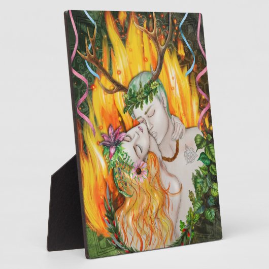 Beltane God & Goddess | Foto Wicca Altar Fotoplaat (Zijkant)