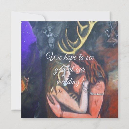 Beltane handfasting kaart (Achterkant)