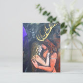 Beltane heeft God en Godin gehoornd Briefkaart (Staand voorkant)