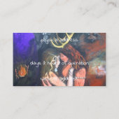 Beltane horned God and Goddess Visitekaartje (Achterkant)