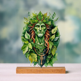Beltane Keltische Greenman Bosgod Sabbat Altaar Acryl Bord