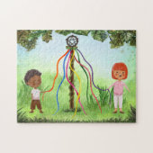 Beltane Kinder Game Maypole Dance Legpuzzel (Horizontaal)