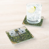 Beltane Maypole Glazen Onderzetter (Schuin)