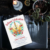 Beltane Maypole Summer Floral Sabbat Kaart