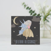 Beltane Night Fairy en Sky Wiccan Sabbat Feestdagenkaart (Staand voorkant)