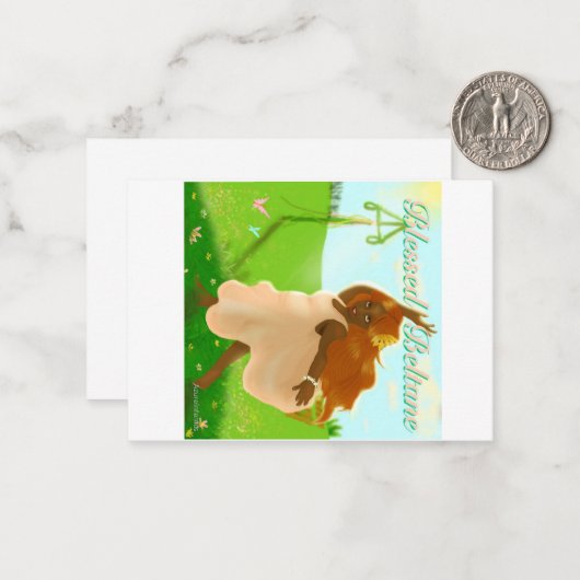 Beltane Notitiekaartje (Voorkant / Achterkant in situ)