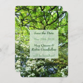 Beltane Pagan Handfasting Save the Date Card (Voorkant / Achterkant)