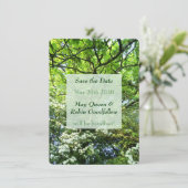 Beltane Pagan Handfasting Save the Date Card (Staand voorkant)