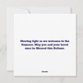 Beltane Summer Floral Sun Sabbat Blessings Feestdagenkaart (Achterkant)