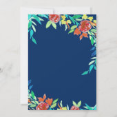 Beltane Summer Flowers Wicca Waterverf Blue Kaart (Achterkant)