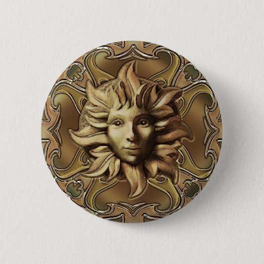 Beltane Sun Sprite-Button Ronde Button 5,7 Cm (Voorkant)
