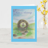 Beltane zegenkaart kaart (Gele Bloem)