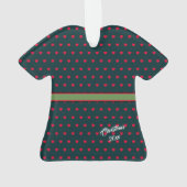 Belted Doll Dress Figurine Christmas T-shirt Ornament (achterkant)