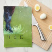 Belted Gallaway "Beltie" Theedoek (Quarter Fold)