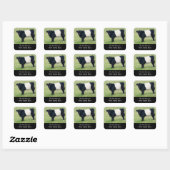 Belted Galloway Calf "Dit boek hoort bij.." Sq Vierkante Sticker (Vel)