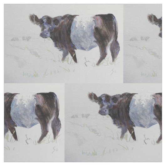 Belted Galloway Cow Stof (Swatch)