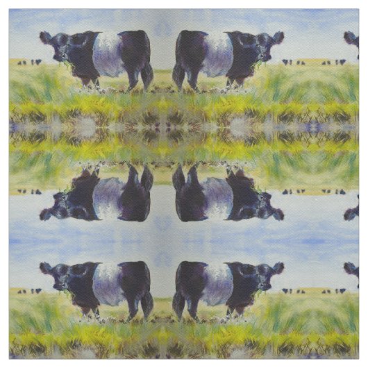 Belted Galloway Cow Stof (Swatch)