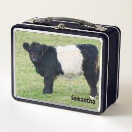 Belted Galloway Kalf Metalen Lunchbox