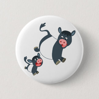 Belted Galloway Koe en Calf Button Badge afspelen