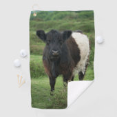 Belted Galloway Koe Golfhanddoek (Insitu)