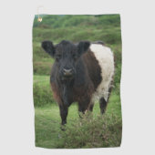 Belted Galloway Koe Golfhanddoek (Voorkant)