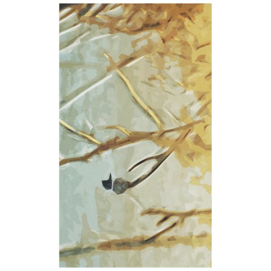 Belted Kingfisher bij Rivers Edge Abstract Tafelkleed (Voorkant)