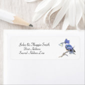 Belted Kingfisher - Bird, Natuur Address Label (Insitu)