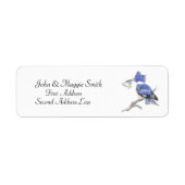 Belted Kingfisher - Bird, Natuur Address Label (Voorkant)