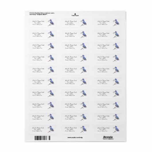 Belted Kingfisher - Bird, Natuur Address Label (Full Sheet)