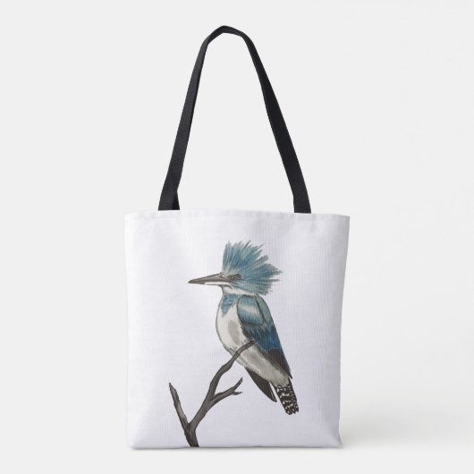 Belted Kingfisher Canvas tas (Achterkant)