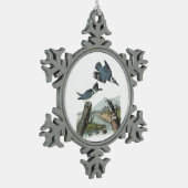 Belted Kingfisher door Audubon Tin Sneeuwvlok Ornament (Links)