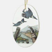 Belted Kingfisher, John Audubon Keramisch Ornament (Links)
