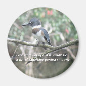Belted Kingfisher magnet (Voorkant)