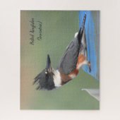 Belted Kingfisher (onvolgroeid) Legpuzzel (Verticaal)