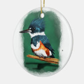 Belted Kingfisher Ornament (Links)