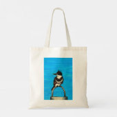 Belted Kingfisher schilderij Tote Bag (Achterkant)