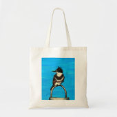 Belted Kingfisher schilderij Tote Bag (Voorkant)
