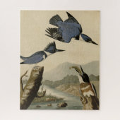 Belted Kingfisher uit Audubon's vogels in Amerika Legpuzzel (Verticaal)