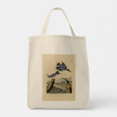 Belted Kingfisher uit Audubon's vogels in Amerika Tote Bag (Achterkant)