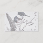 Beltende ijsvis (vrouw) visitekaartje (Achterkant)