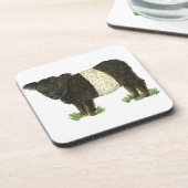 "Beltie" Belted Galloway Drankjes Onderzetter (Linkerzijde)