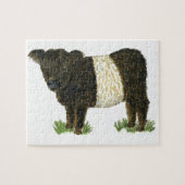 "Beltie" Belted Galloway Legpuzzel (Horizontaal)